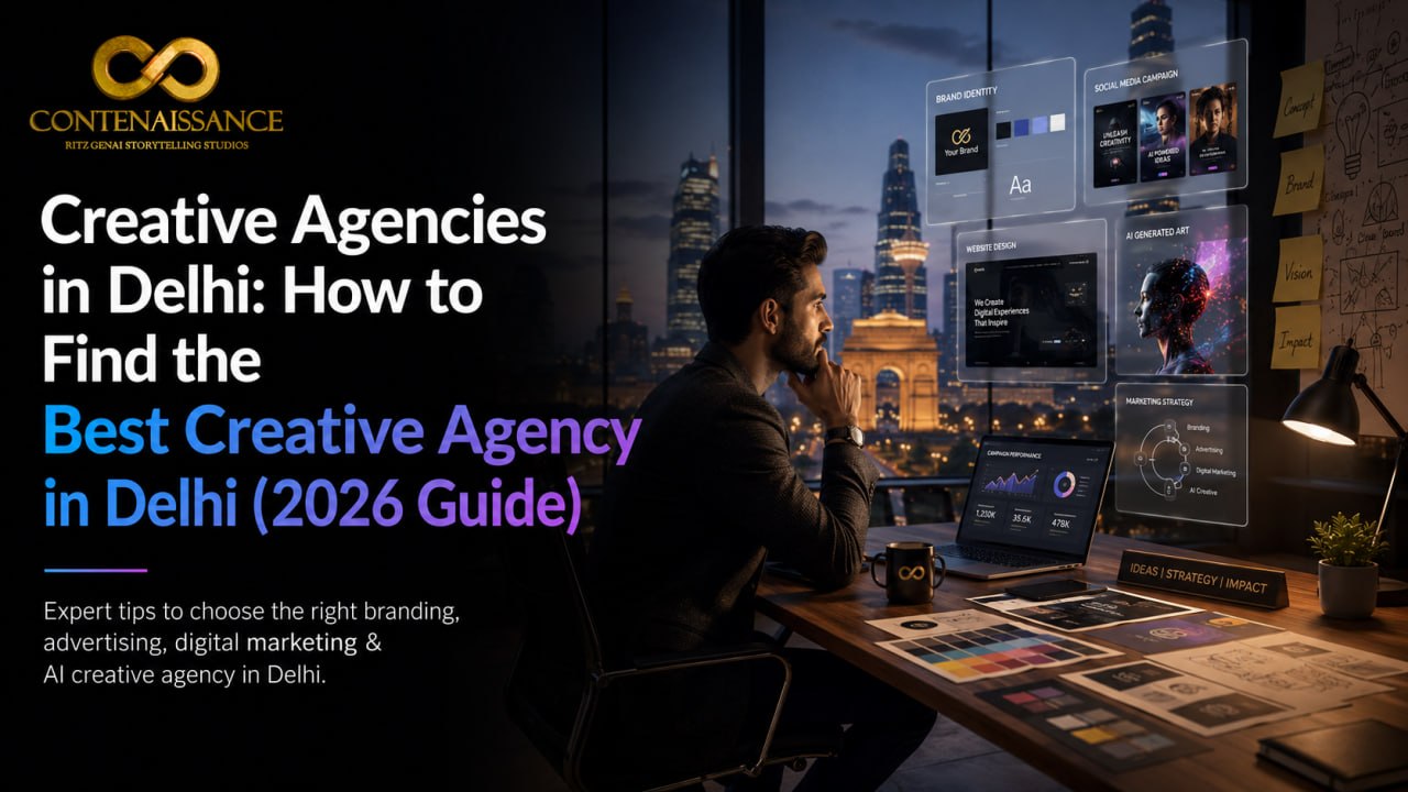 Best Creative Agency in Delhi | Top AI Creative Agencies in Delhi 2026 – Contenaissance